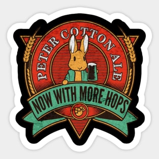 Peter Cotton Ale now with more hops Sticker